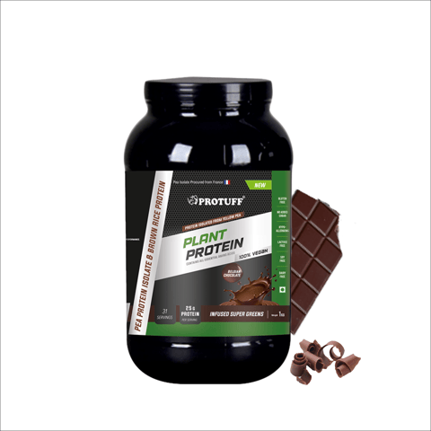 PROTUFF Plant Protein Belgian Chocolate 1 Kg 31 Servings