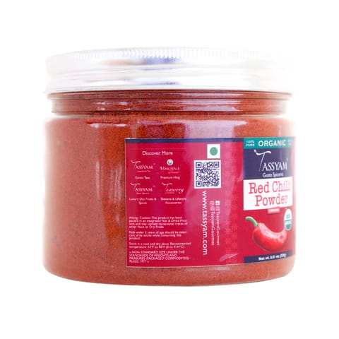 Tassyam Organics Certified 100% Organic Red Chilli Powder 250g