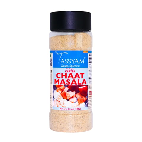 Tassyam Organics Chatak Chaat Masala, 100g  | 15 Herbs & Spices, No Preservatives, Fillers & Sugar