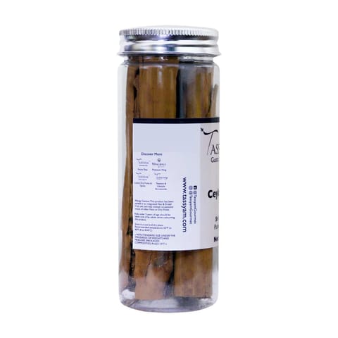 Tassyam Organics Premium Ceylon Cinnamon Sticks 50 Grams | Sri Lanka Dalchini