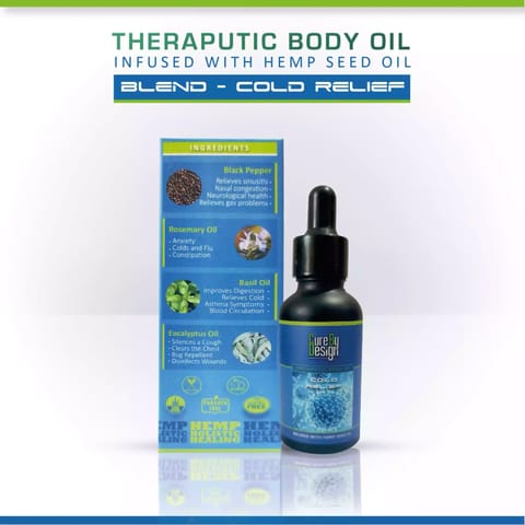 Cure By Design Therapeutic Healing Blend - Cold Relief 30ml