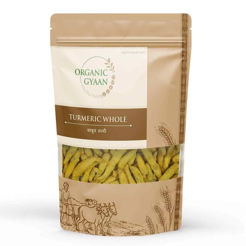Organic Gyaan Organic Haldi / Turmeric Whole 450g