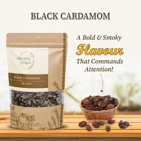Organic Gyaan Organic Black Cardamom (100 gms)