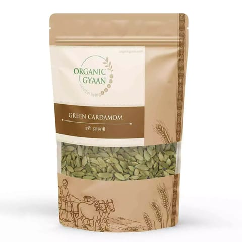 Organic Gyaan Organic Green Cardamom / Elaichi (50 gms)