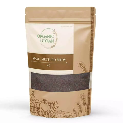 Organic Gyaan Organic Rai / Small Mustard Seeds 450g