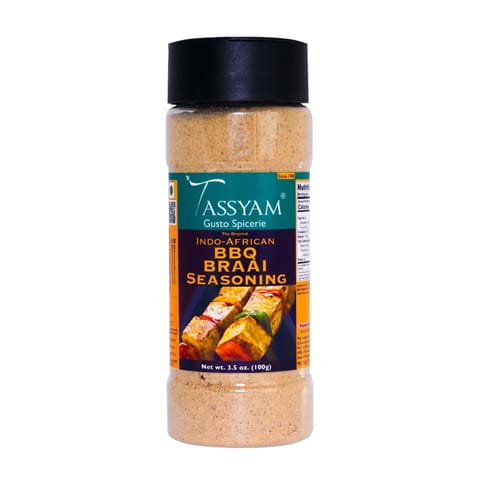 Tassyam Organics BRAAI Indo African Seasoning 100g | Dispenser Bottle