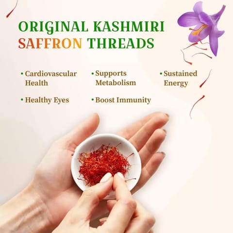 Organic Gyaan Original Kashmiri Saffron (Kesar) 5gm