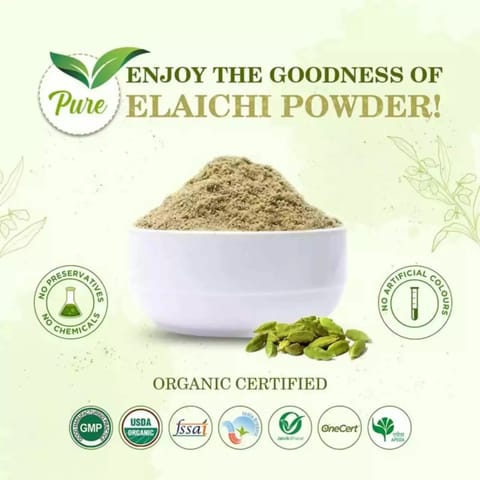 Organic Gyaan Cardamom / Elaichi Powder 100gm