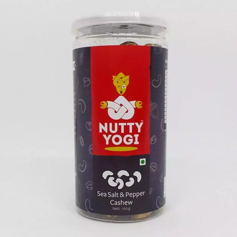 Nutty Yogi Sea Salt & Pepper Cashew 100g (Pack of 2)