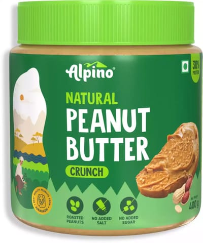 Alpino Natural Peanut Butter Crunch 400 gms
