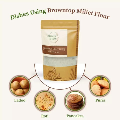 Organic Gyaan Brown Top Millet Flour 900gm