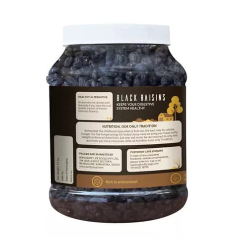 Nutty Yogi Black Raisin (1.5 kgs) Jar