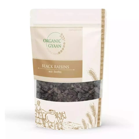 Organic Gyaan Kali Kishmish / Dried Black Raisins (250 gms)