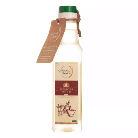Organic Gyaan Coconut Oil - Wooden Cold Pressed 500ml
