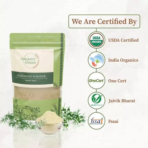 Organic Gyaan Shatavari Powder 100g