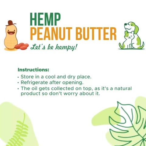 Healing Leaf Hemp Peanut Butter for Pets 100 gms