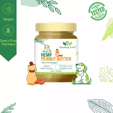 Healing Leaf Hemp Peanut Butter for Pets 100 gms