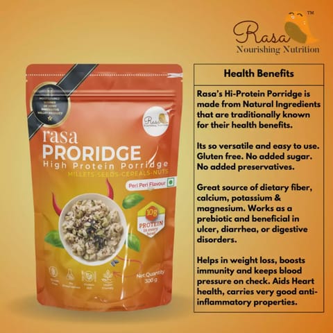 Rasa's Proridge- High Protein Porridge Peri Peri 300 gms