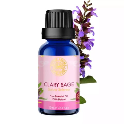 Divine Aroma Clary Sage 100% PURE & Natural Essential Oil For Skin & Hair Care & Sleep 10 ml