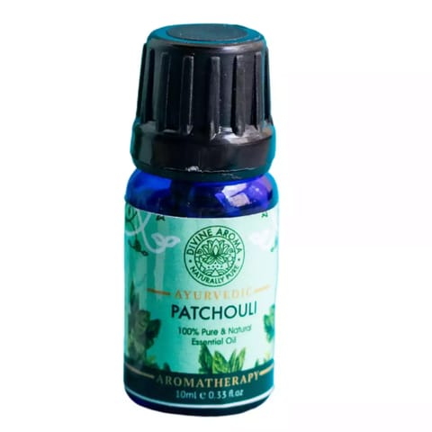 Divine Aroma Patchouli 100% PURE & Natural Essential Oil For Balancing & Calming 10ml