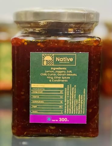 Native Organica Pickle - Sweet Lime 300 gms