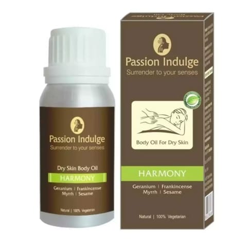 Passion Indulge Harmony Body Massage Oil 100ml | Helps in Anxiety, Anti stress, Joint & Pain