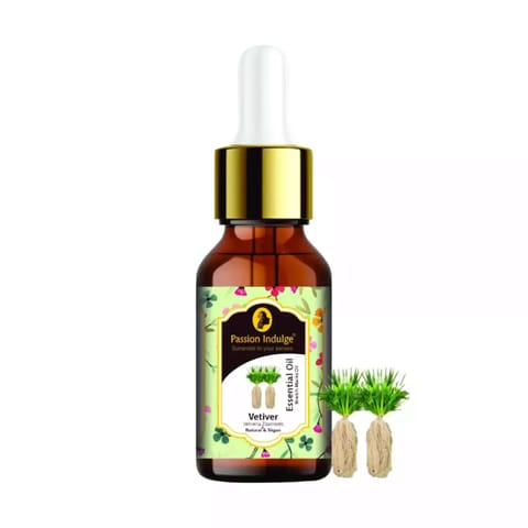 Passion Indulge Vetiver Essential Oil For Skin Care | Stretch Marks Removal - 10 ml