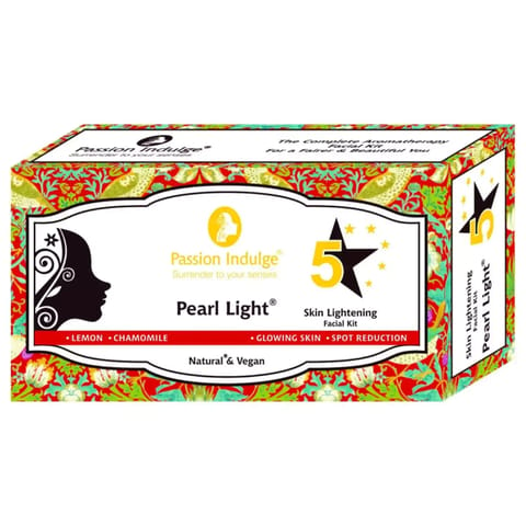 Passion Indulge Pearl Light 5 Star Facial Kit For spot Reduction & Skin Lightening (2+1)