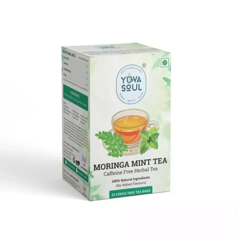 Yuva Soul Moringa Mint Tea- Tea Bags
