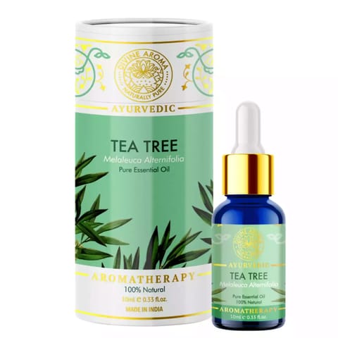 Divine Aroma Tea Tree 100% PURE & Natural Essential Oil 10 ml