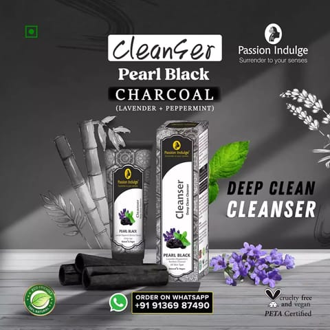 Passion Indulge Pearl Black Cleanser for Deep Pore Cleansing & Simpli Aloe gel Combo pack
