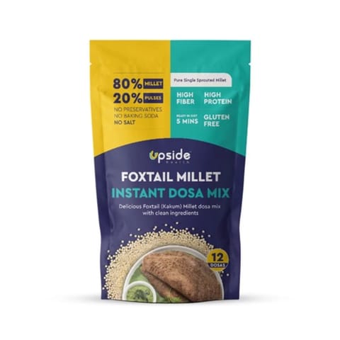 Upside Health - Instant Dosa Mix - Foxtail Millets (pack of 2) 400gm