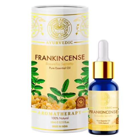 Divine Aroma Frankincense 100% PURE & Natural Essential Oil ,Stress Relief 10 ml
