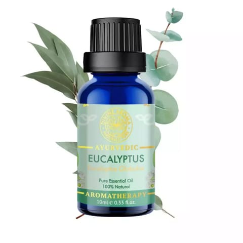 Divine Aroma Eucalyptus 100% PURE & Natural Essential Oil, Anti-Viral 10 ml