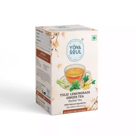 Yuva Soul Tulsi Lemongrass Ginger Tea - Tea Bags