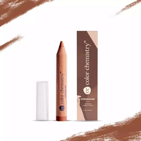 Color Chemistry Cream Concealer, Matte Finish, Lightweight, Buildable Coverage - Almond  CO06