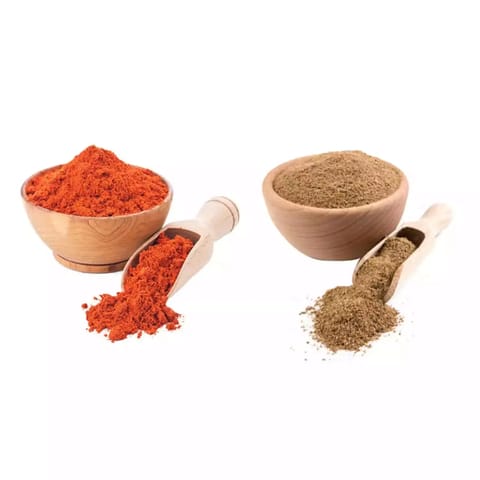 Marigold Spice Company All Natural Red Guntur Chili Powder (1Kg) & Dhania/ Coriander Powder(100gm)