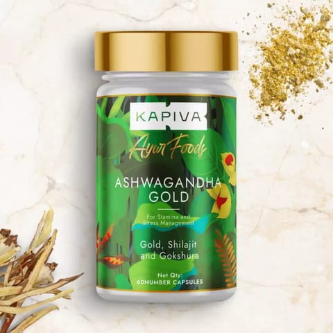 Kapiva Ashwagandha Gold Capsules  60 Caps