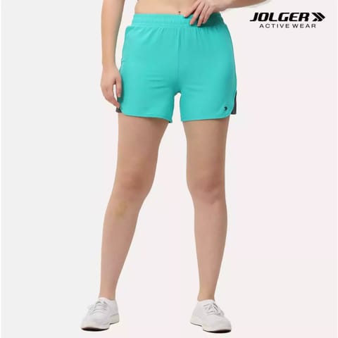 JOLGER Women's Stain-free Sun protective - UPF 50 beach shorts (JAWSH001-TBL-XL)