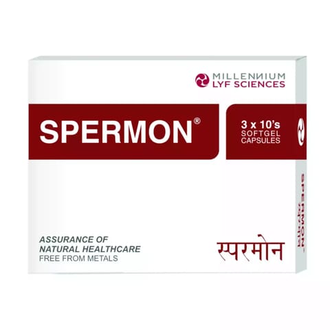 Spermon SGC (3x10's) pack of 4 (120 capsules)