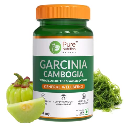 Pure Nutrition Garcinia Cambogia | For Weight Management and Metabolism (60 Veg Capsules)