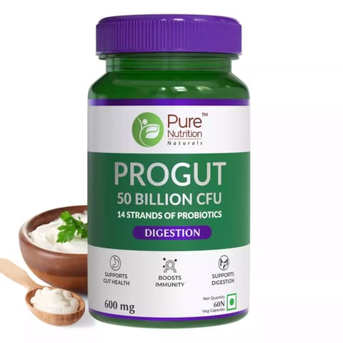 Pure Nutrition Progut 50 billion CFU (60 veg Capsules)