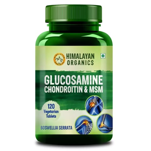 Himalayan Organics Glucosamine Chondroitin MSM with Boswellia (120 Capsules)