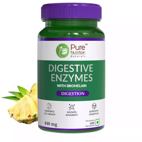 Pure Nutrition Digestive Enzymes (60 Veg Capsules)