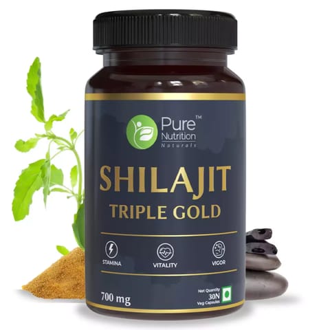 Pure Nutrition Shilajit Gold l 30 Veg Capsules