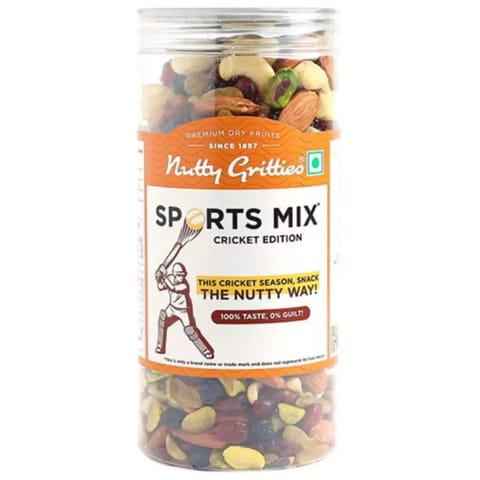 Nutty Gritties Sports Mixed Nuts and Dry Fruit - Roasted Nuts and Berries- 550g