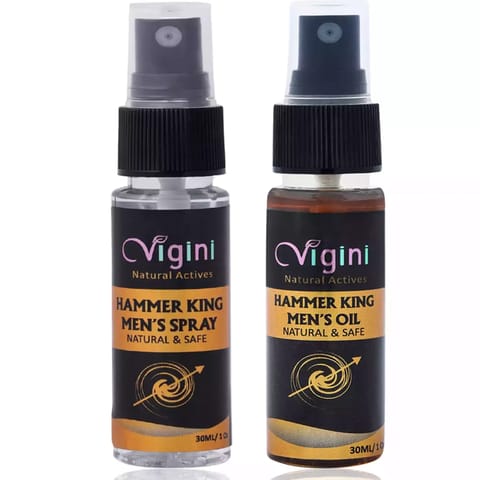 Vigini Lubricant Stamina booster Playtime Sensual Massage Oil & Deodorant Delay Spray