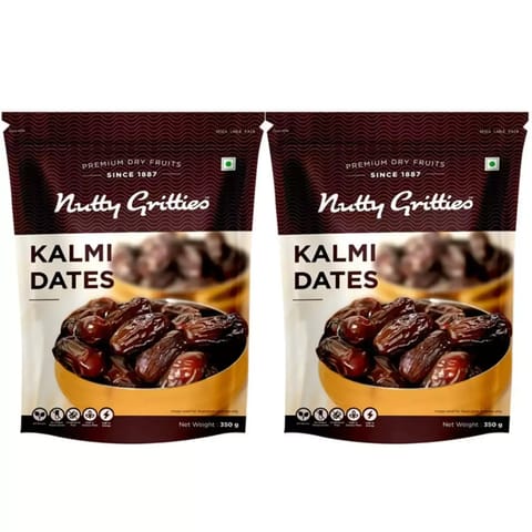 Nutty Gritties Premium Kalmi Dates- 350g ( Pack of 2 )