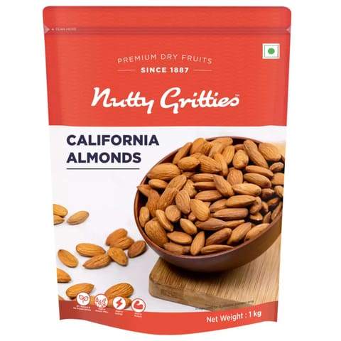 Nutty Gritties California Almonds Badam - 1Kg