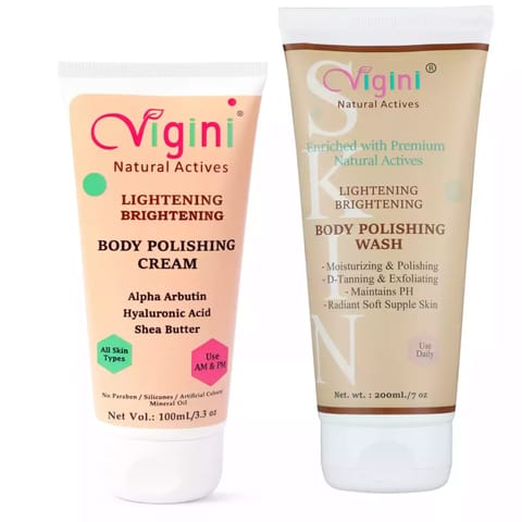 Vigini Body Lightening Whitening Fairness Skin Moisturizing Underarms Elbow Polishing Cream, Wash